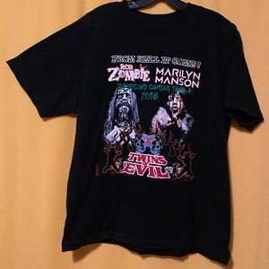 Twins Of Evil Tour Tee Marilyn Manson & Rob Zombie